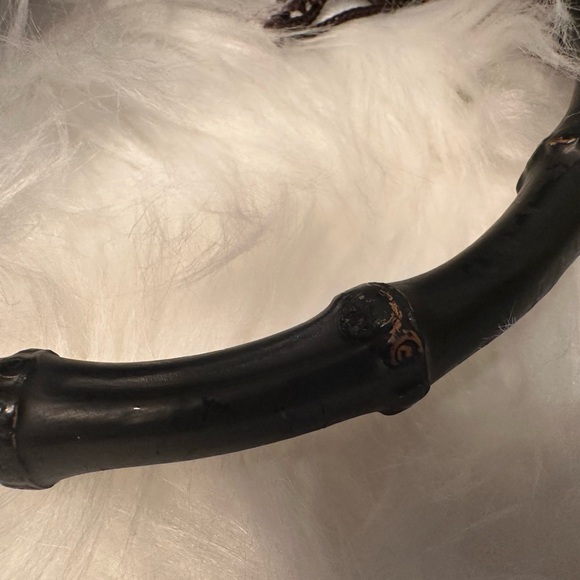 Authentic Gucci Bamboo Canvas Tote - Picture 8 of 16